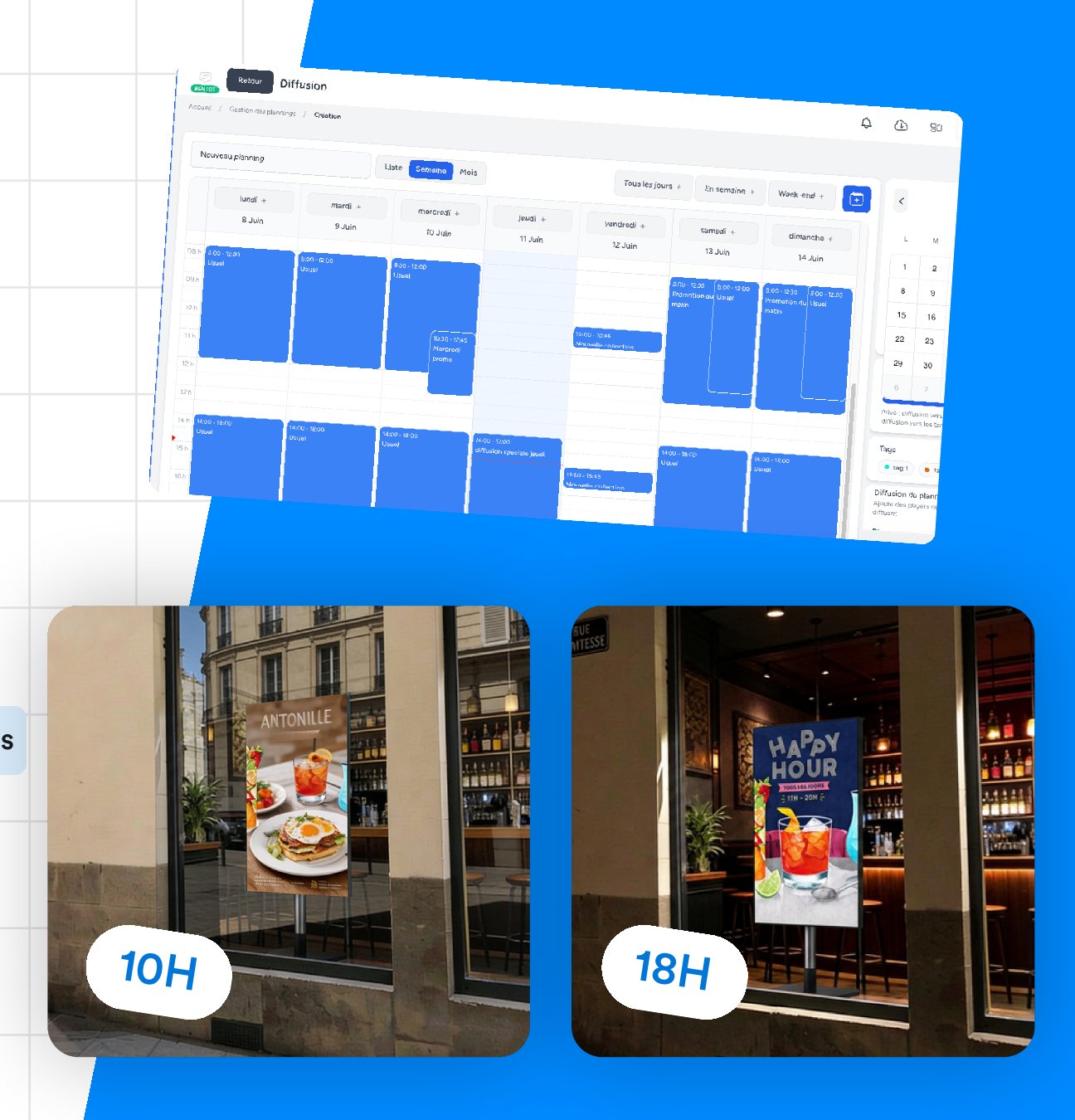 Calendrier des diffusions